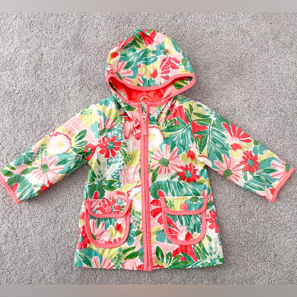⭐️5/$25⭐️ Cat & Jack 12M Rainforest Raincoat